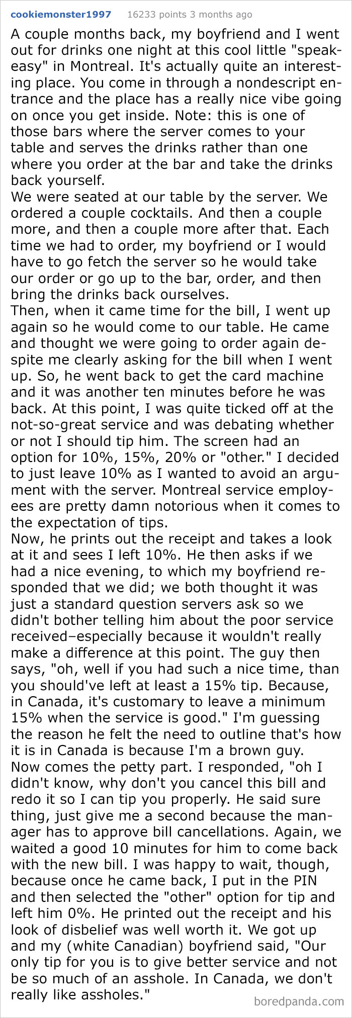 Shitty Server Demands A Better Tip