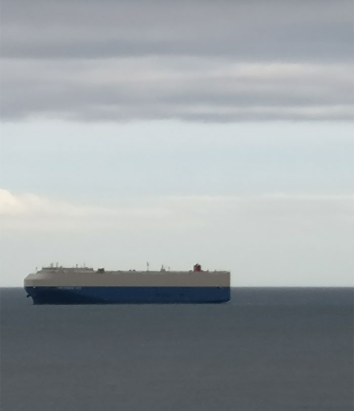 The Way This Ship Is Aligned To The Horizon