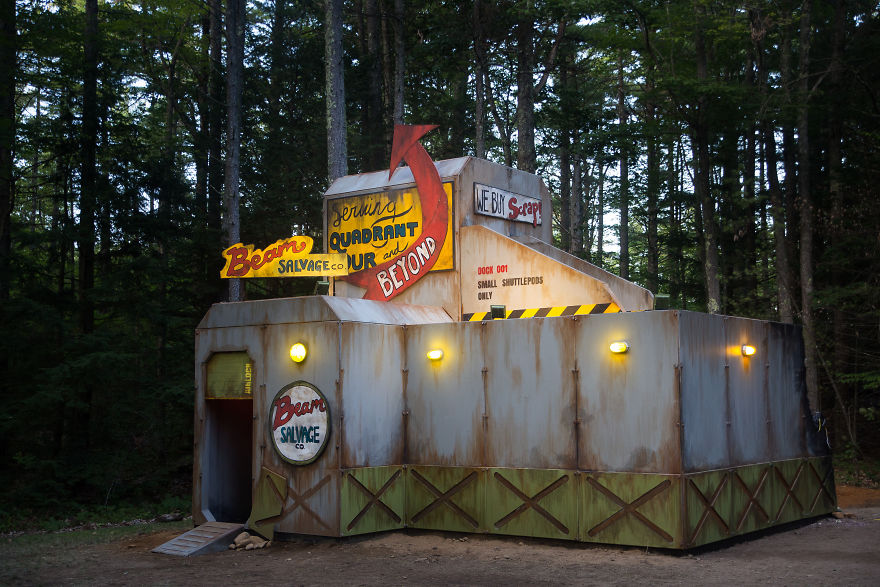 90+ Kids Built This Intergalactic Space Station In The Woods Of New Hampshire