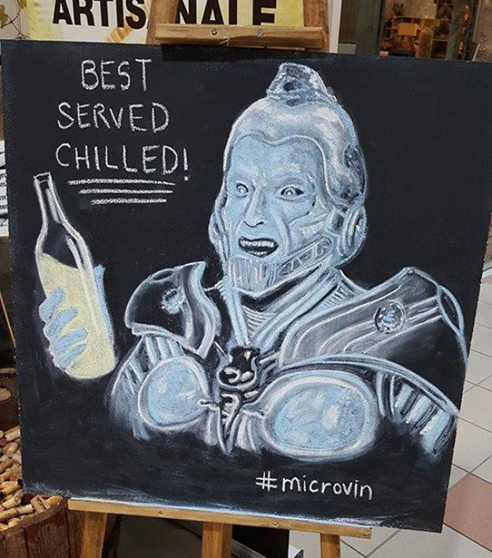 The Microbrewery Next To Where I Work Always Has The Best Chalk-Drawing Ads