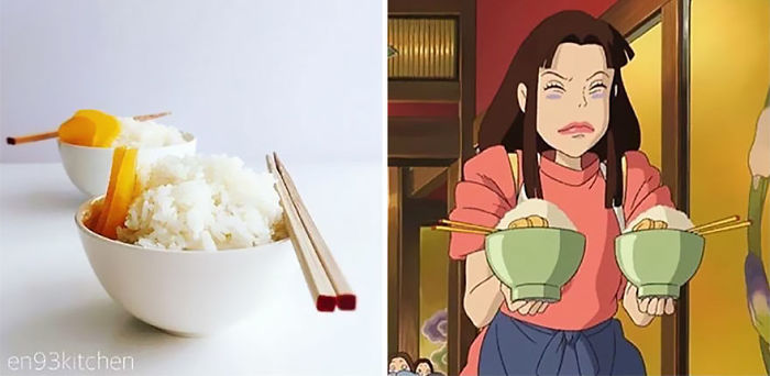Boles de arroz de El viaje de Chihiro