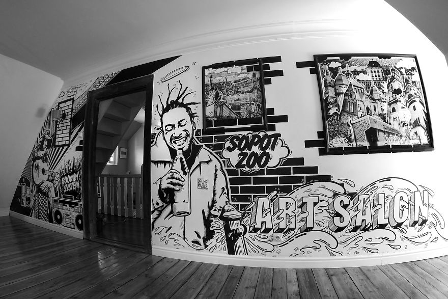 This Man Painted A Wu Tang Mural Inside His Apartment.