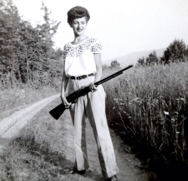 My Grandmother Sometime In The Early 50's. I've Heard She Was A Hell Of A Shot