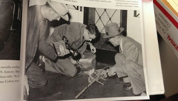 My Grandfather Defusing A Bomb On Martin Luther King's Porch. He Was Buried Three Years Ago On MLK Day