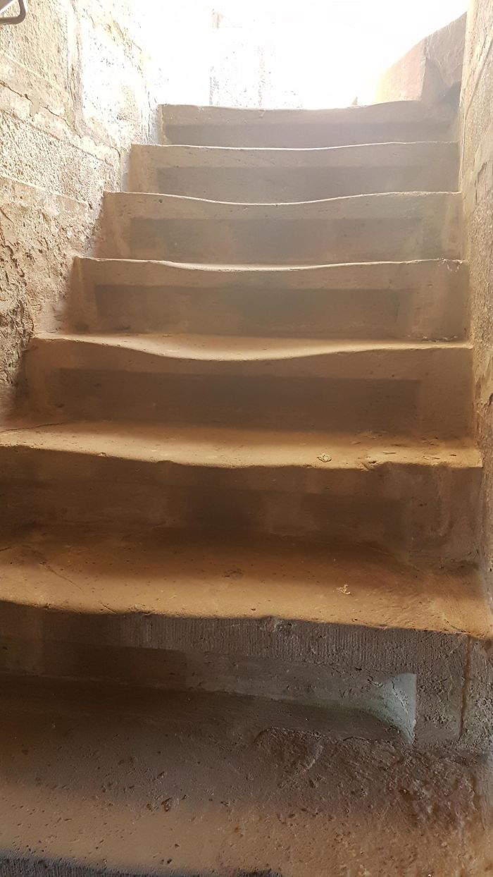 I Found Some Well Worn Stairs In An Old Castle In Germany