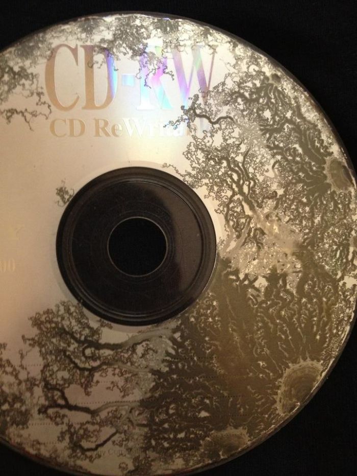 I Left This CD Sitting In My Car For Over A Year. The Sun Made This Crazy Design On It
