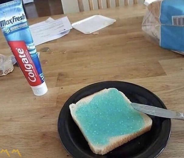 If You're In A Rush In The Morning, Remember To Save Some Time By Having Breakfast Whilst Cleaning Your Teeth At The Same Time