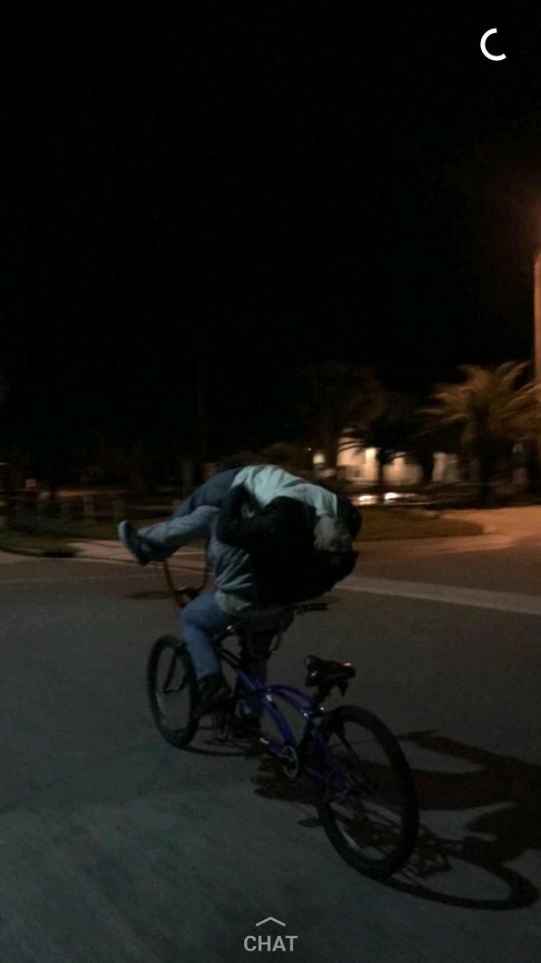 My Buddy Was So Drunk He Couldn't Ride The Tandem Home. My Other Buddy Improvised