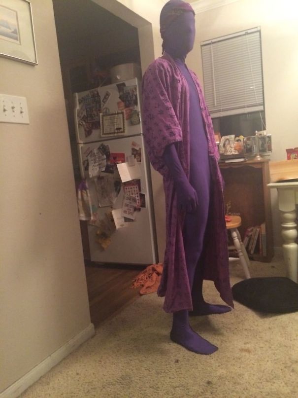 So I Told My Boyfriend He Looks Good In Purple, And He Goes To The Bathroom And Comes Back In This