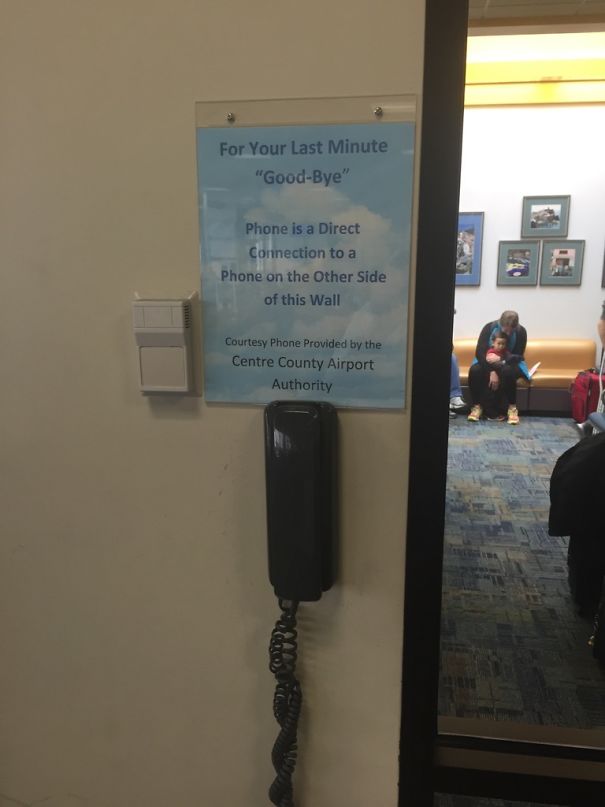 This Phone Allows You To Say Last-Minute Goodbyes To People At My Local Airport