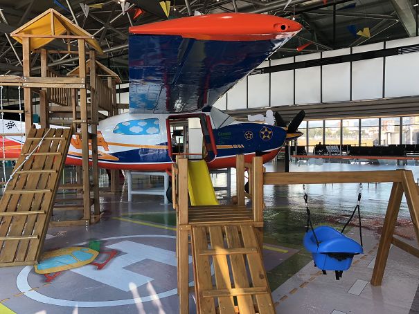 Guatemala’s Airport Has A Repurposed Cessna Indoors For The Kiddos To Play While Waiting For Their Flights