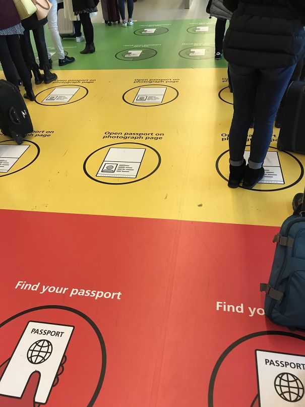 Copenhagen Airport Passport Control Floor