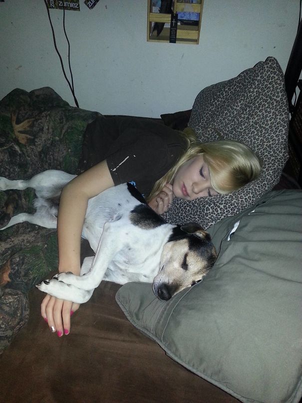 Left The Room For About 10 Minutes, Came Back And Found My Dog And My Girlfriend Like This