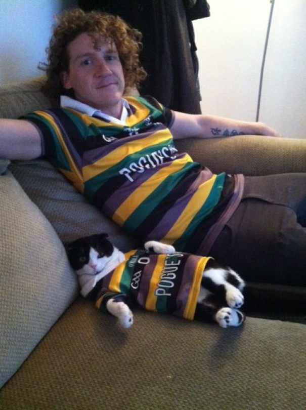 My Boyfriend And Our Cat Have Matching Hurling Jerseys