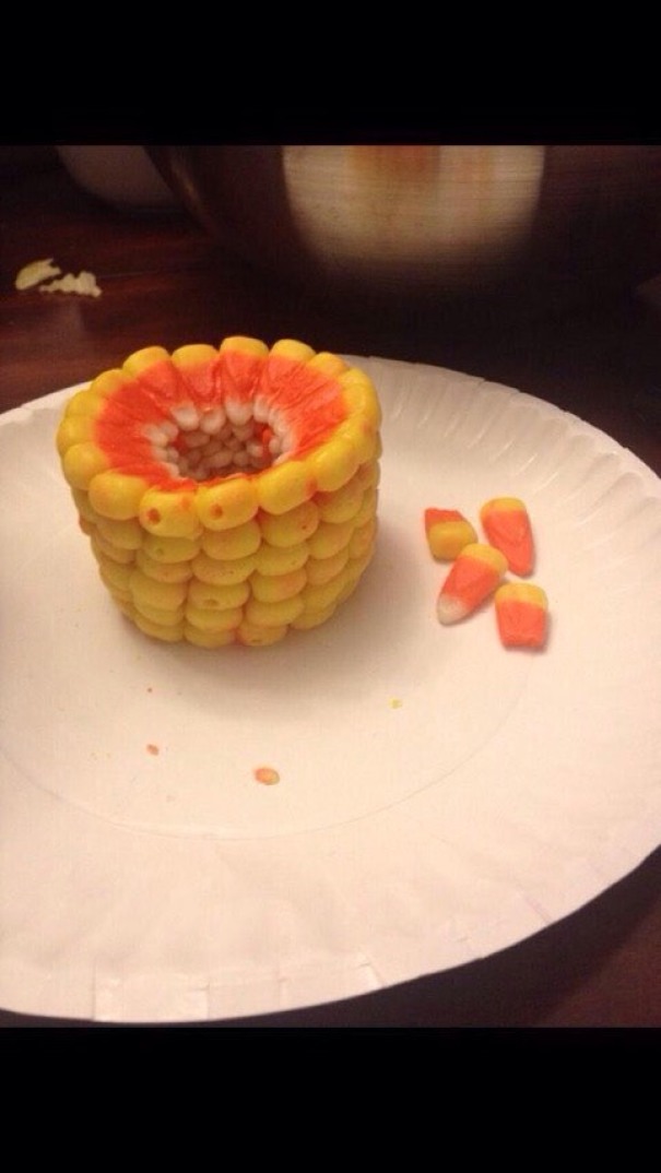 Candy Corn Stacked Looks Like Corn On The Cobb