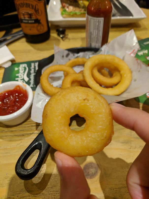 This Onion Ring Looks Like A Donut