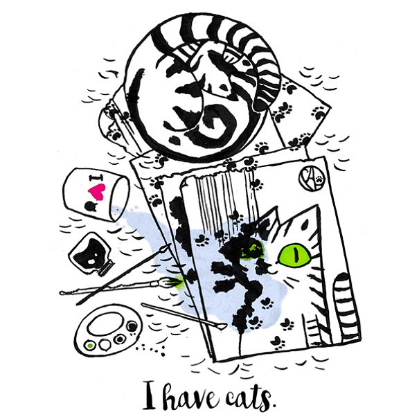 I Draw My Daily Life With 3 Cats And A Dog And Everyone Can Relate (+40 New Inks!)
