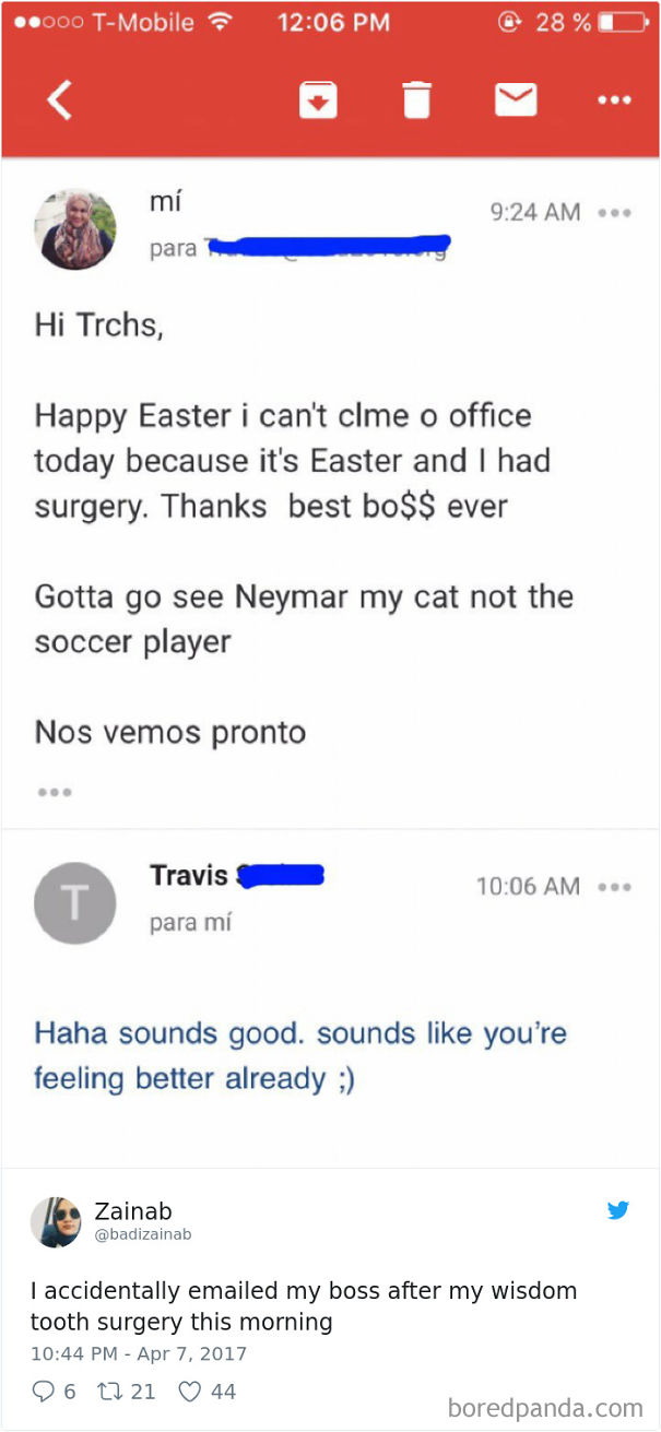 Don't Send Emails After Surgery
