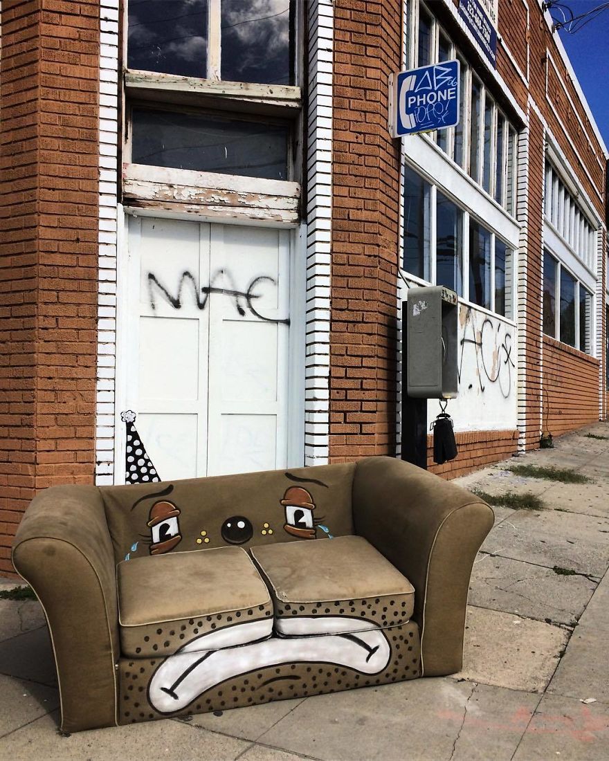 This Sad Couch~looks Like A Big Sad Dog...