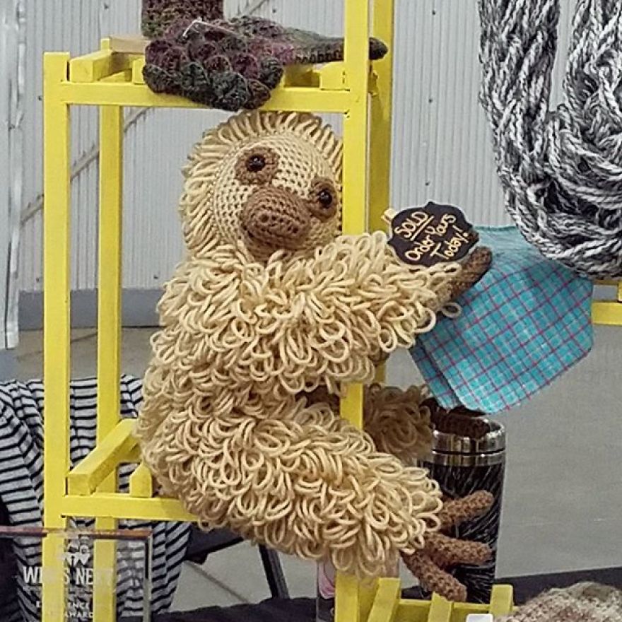 Bosco The Yarn Sloth Is Taking The World By Storm And You Can Add To His Journey