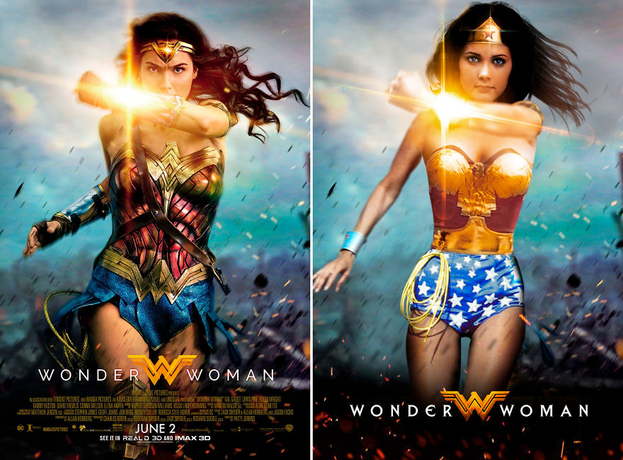 Dc Comics Movie Posters With Classic Actors