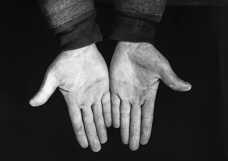 working hands photography