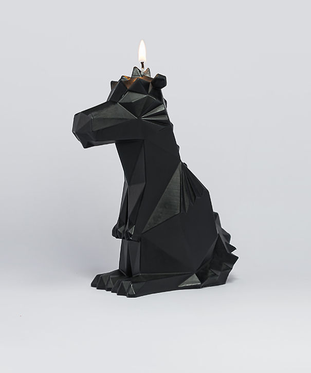 A Black Dragon Candle That Melts To Reveal A Skeleton