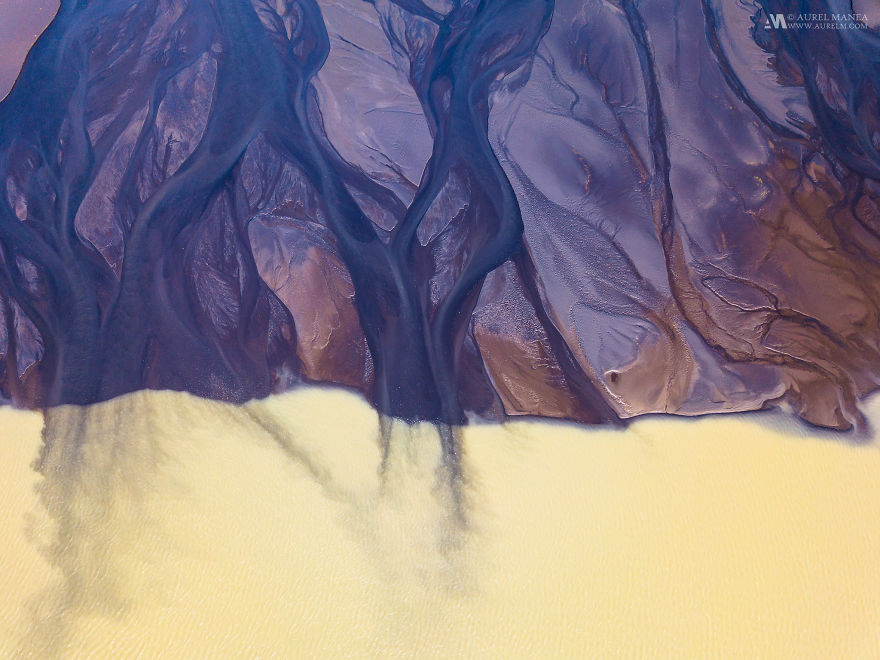 Capturing The Incredible Patterns Of Iceland From A Drone