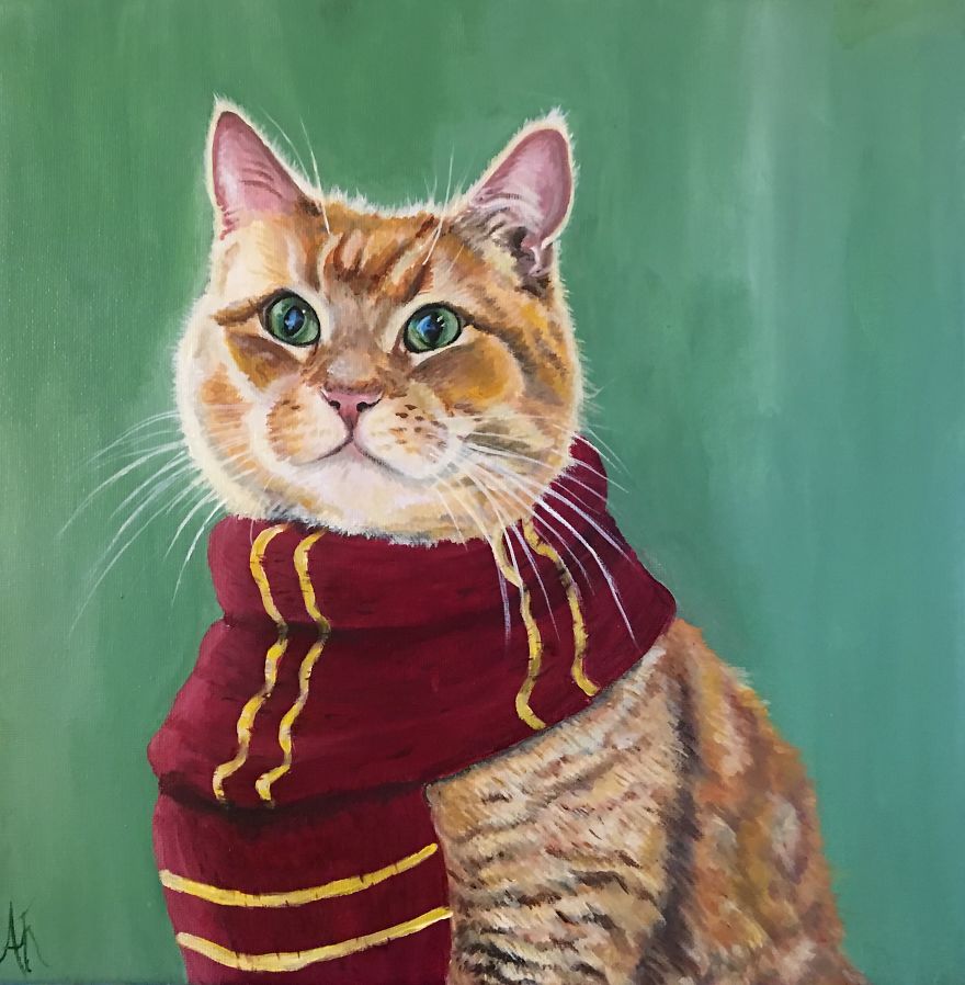 I Paint Harry Potter Themed Pet Portraits