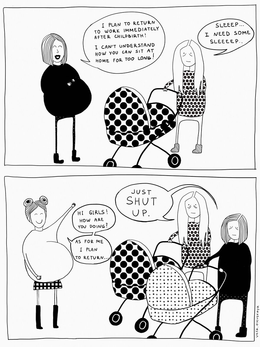 "Honey, What Do You Want For Christmas? New Boobs Only..."- Millennial Mom Illustrates Her Life In Comics