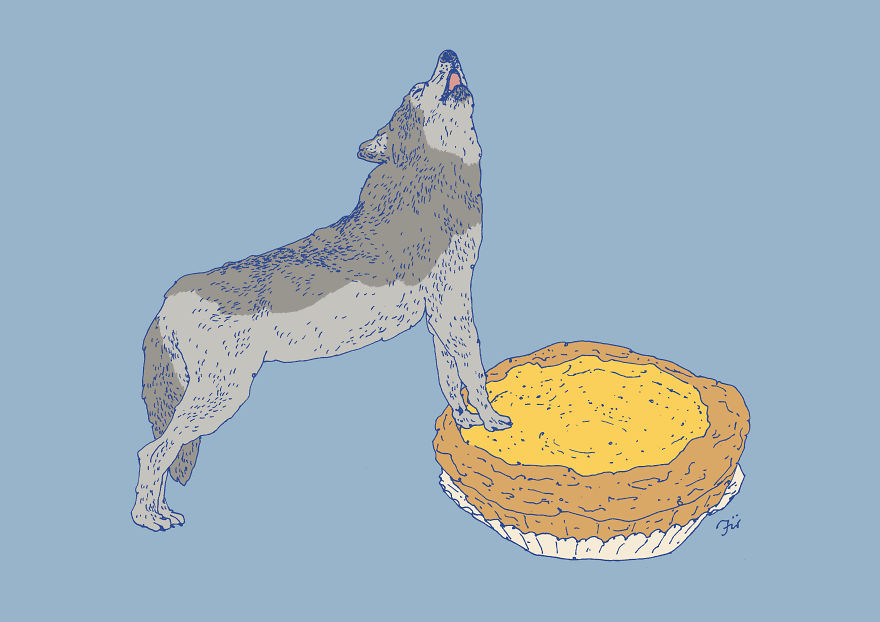 I Create Surreal Drawings That Combine Two Of My Favourite Things - Sweets And Animals