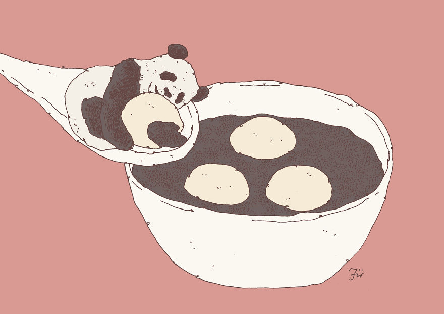 I Create Surreal Drawings That Combine Two Of My Favourite Things - Sweets And Animals