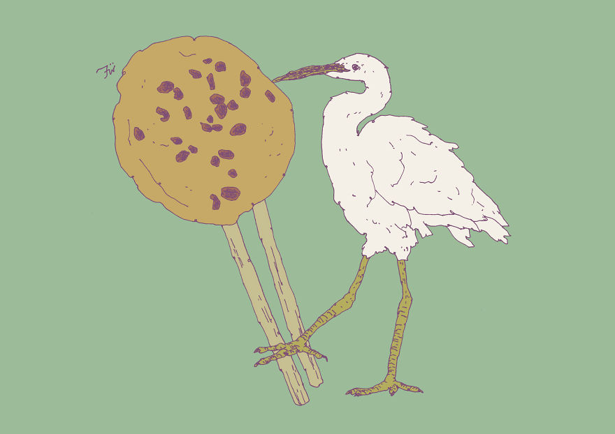 I Create Surreal Drawings That Combine Two Of My Favourite Things - Sweets And Animals