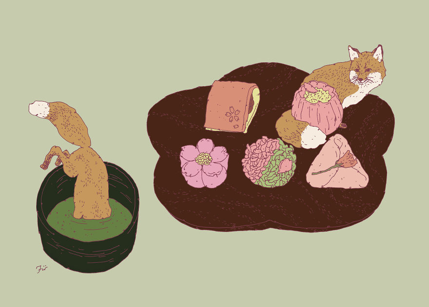 I Create Surreal Drawings That Combine Two Of My Favourite Things - Sweets And Animals