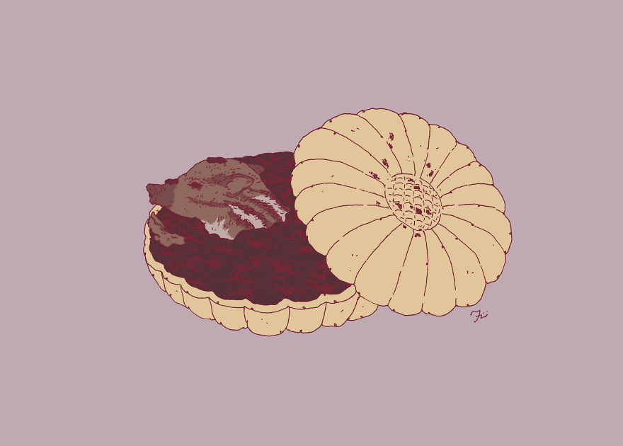 I Create Surreal Drawings That Combine Two Of My Favourite Things - Sweets And Animals