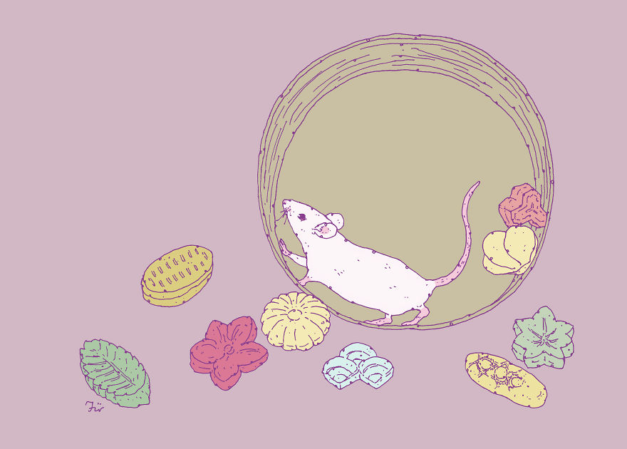 I Create Surreal Drawings That Combine Two Of My Favourite Things - Sweets And Animals