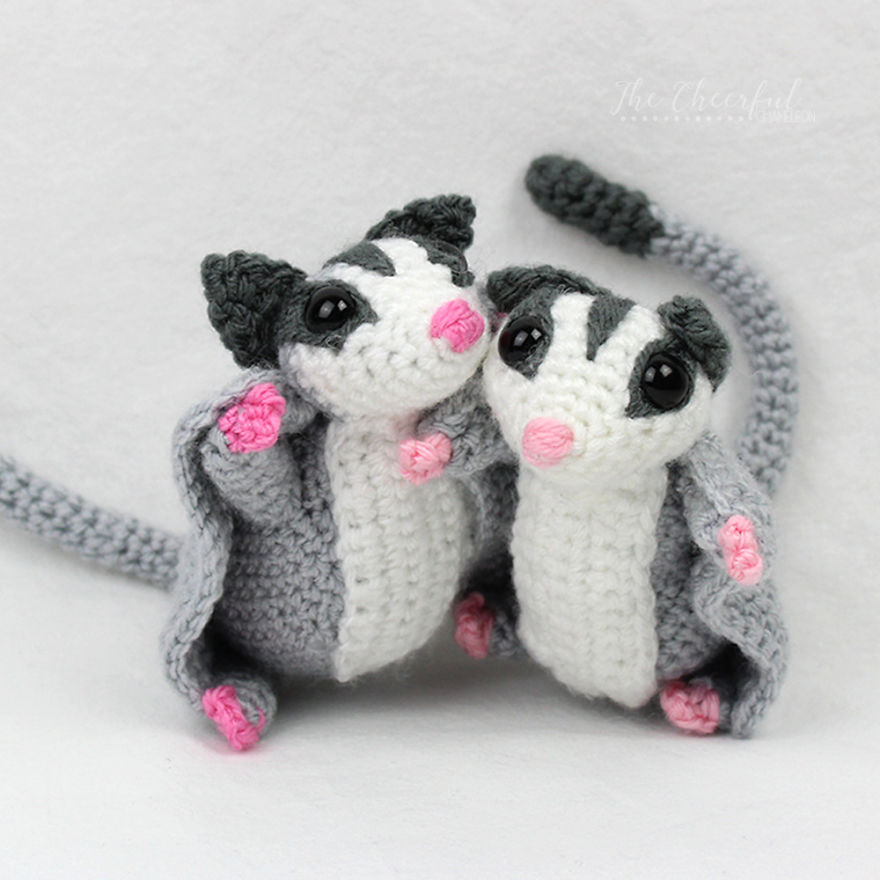I Crocheted Sugar Gliders Out Of Yarn And They Have Been Taking Over My Desk Ever Since