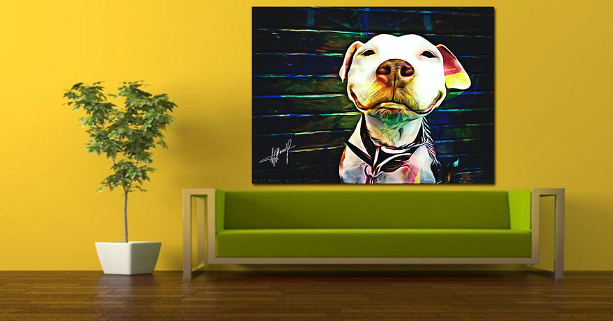 I Make Digital Paintings Of Pets From Pictures And Turn Them Into Canvas Masterpiece.