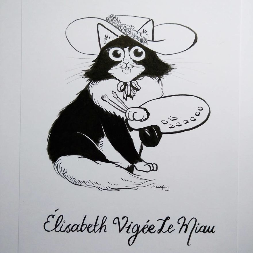 Élisabeth Vigée Le Meow's Selfie In A Straw Hat