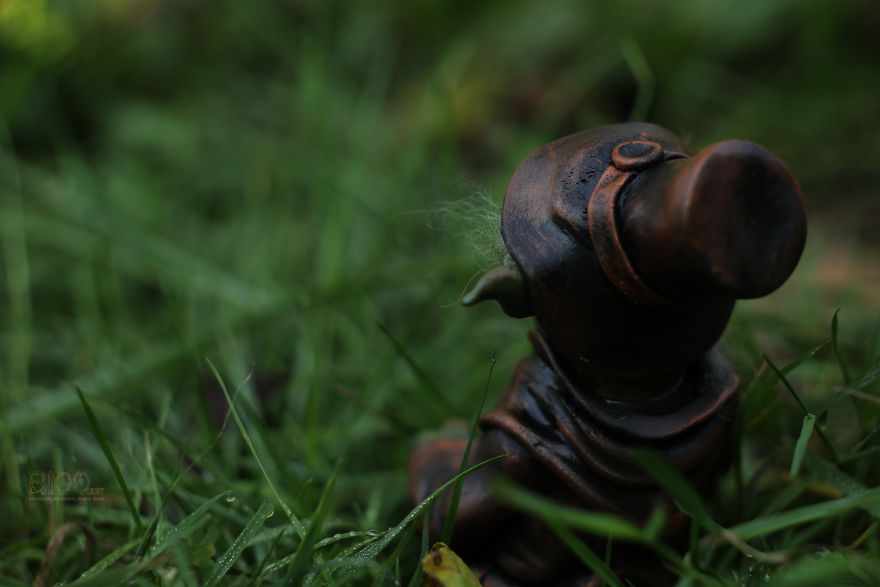 Steampunk Statuette Of Master Yoda
