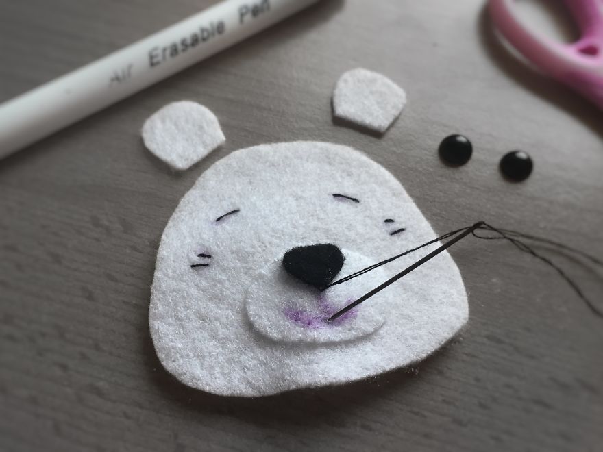 How To Sew A Felt Polar Bear Explained In 12 Simple Steps