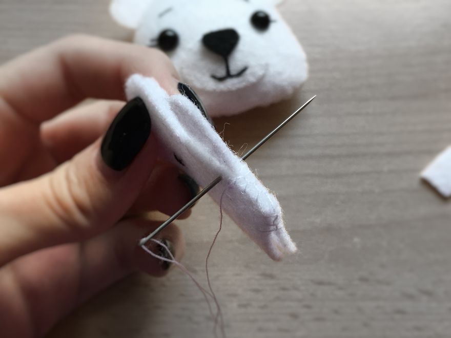 How To Sew A Felt Polar Bear Explained In 12 Simple Steps