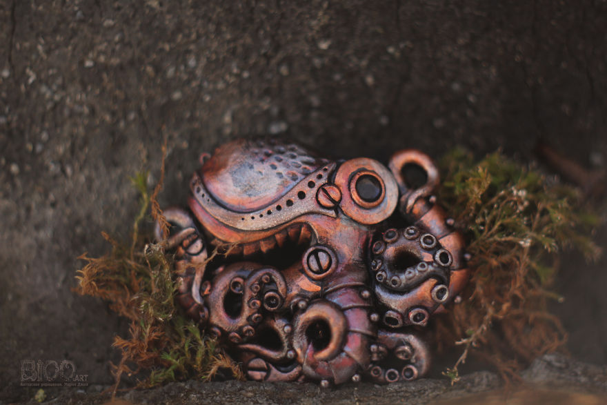 Pendant "Rusty Octopus"