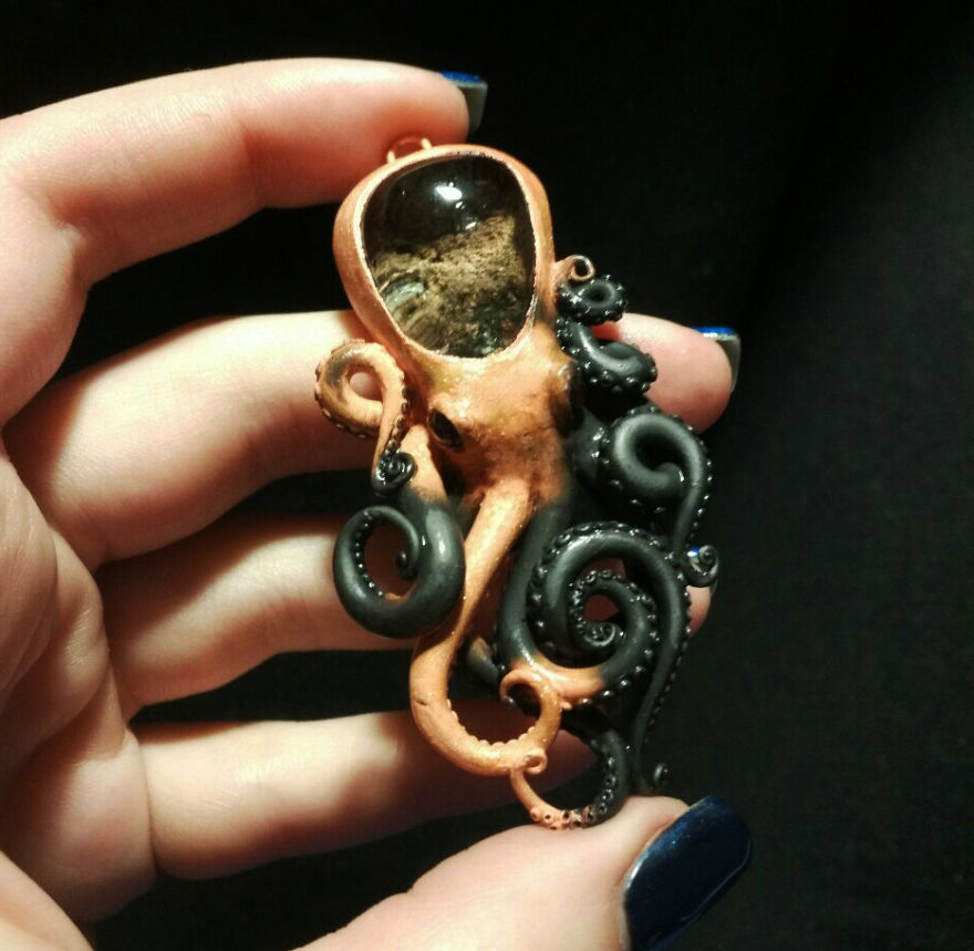 It Took For Me Almost Two Weeks To Make This Copper Electroformed Pendant