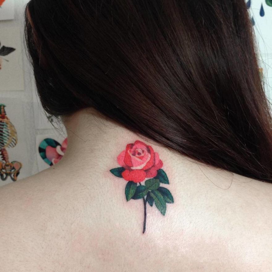 10 Magnificent Red Rose Tattoos That Will Be Blooming All Year Long 10 Magnificent Red Rose Tattoos That Will Be Blooming All Year Long
