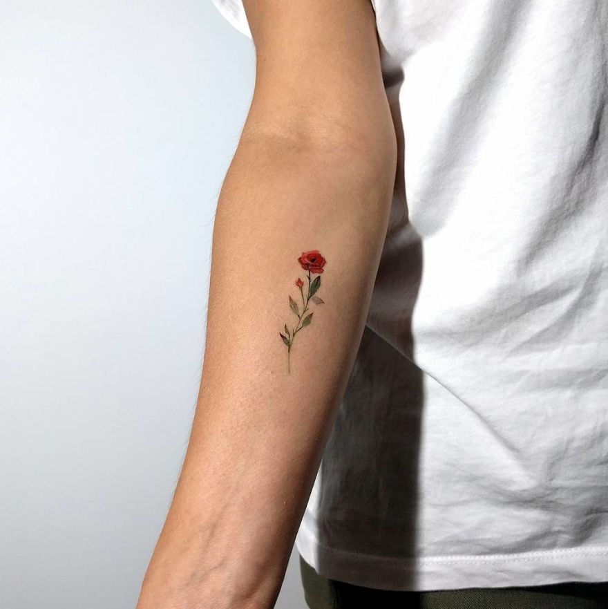 10 Magnificent Red Rose Tattoos That Will Be Blooming All Year Long 10 Magnificent Red Rose Tattoos That Will Be Blooming All Year Long