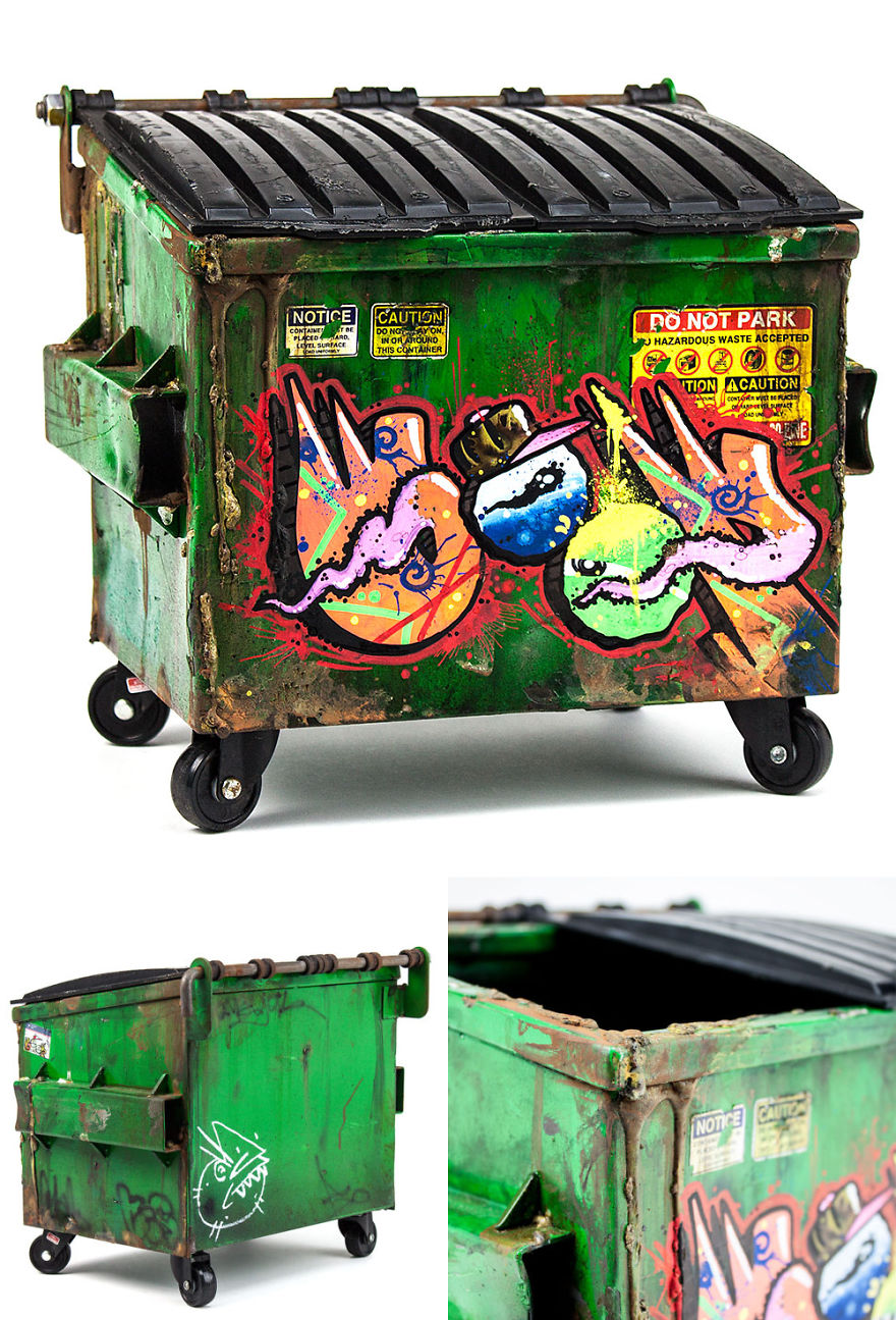 Miniature Dumpsters Do Exist, And They're The Most Awesome Desk Accessory Ever
