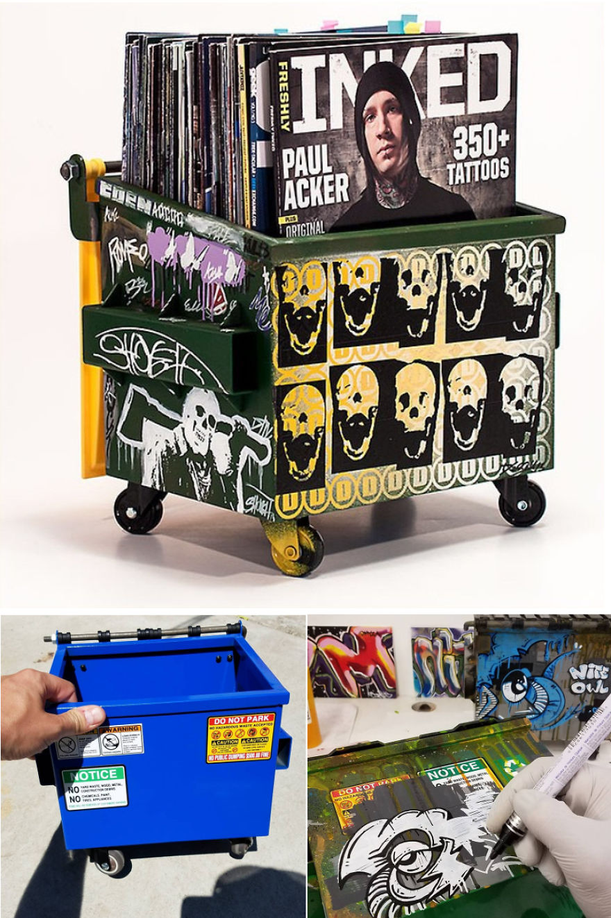 Miniature Dumpsters Do Exist, And They're The Most Awesome Desk Accessory Ever