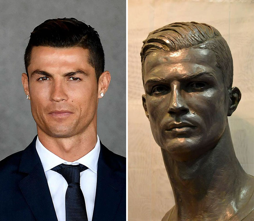 Christiano Ronaldo Can Breathe With Relief Cause He Finally Got A Bust That Looks Like Him