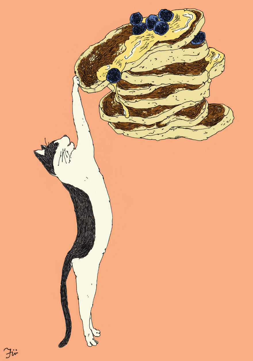 I Create Surreal Drawings That Combine Two Of My Favourite Things - Sweets And Animals